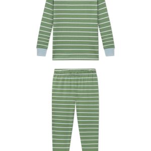 Kids Long-Long Set in Comfrey Inverse Club Stripe