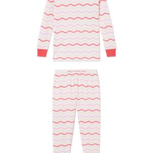 Kids Long-Long Set in Terrace Wavy Stripe
