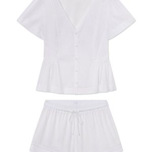 Celeste Shorts Set in White