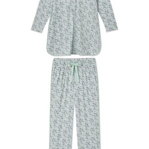 Pima Maternity Long-Long Set in Topiary Garden Floral