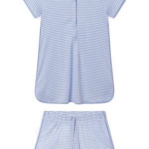 Pima Maternity Shorts Set in Hydrangea