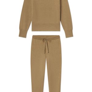 Vesper Crew Neck Set in Sandstone Heather