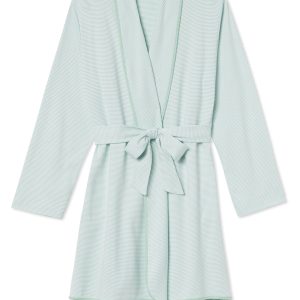 Pima Short Robe in Parisian Green