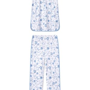 Pima Maternity Short-Long Set in Bellflower Vines