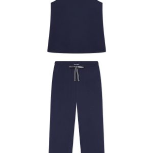 DreamModal® Ribbon Tank-Long Set in English Navy
