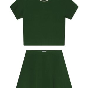 Flip Skirt Set in Formal Garden