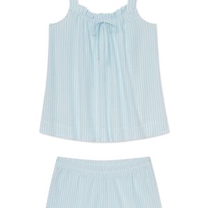Alice Shorts Set in Salt Spray Seersucker