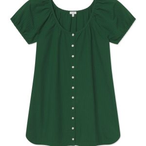 Charlie Nightgown in Eden Seersucker