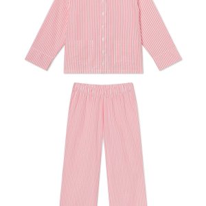 Georgie Pocket Pants Set in Gelato Seersucker