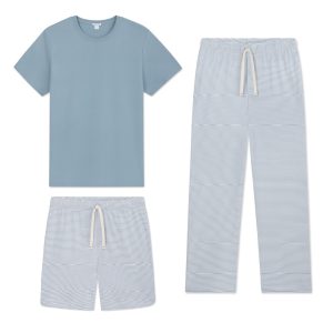 Men's Pima Sleep Bundle in Anchor Blue