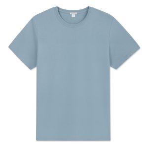 Men's Pima Crewneck Tee in Anchor Blue