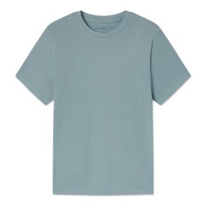 Men's Short Sleeve Bamboo Tee in Stone Blue