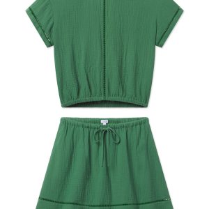 Cabana Skirt Set in Palm