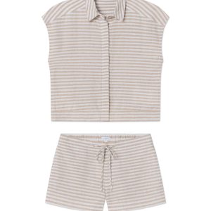 Cruise Short Set in Sandstone Amalfi Stripe