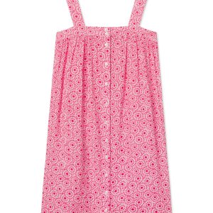 Hamptons Nightgown in Bougainvillea Dot Gauze
