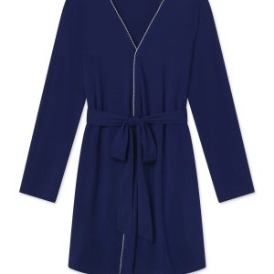 DreamModal® Short Robe in Blue Depths