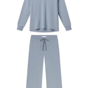 Relax Pants Set in Dusty Blue