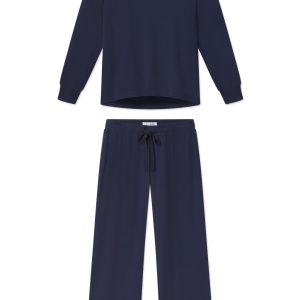 Relax Pants Set in English Navy