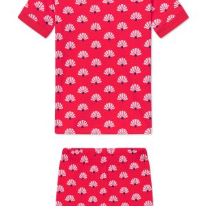Kids Shorts Set in Tart Scallop Shell