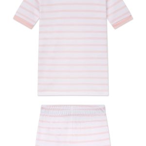 Kids Shorts Set in English Rose Triple Stripe