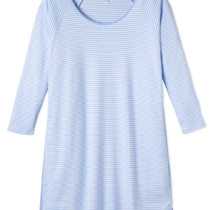 Pima Long Sleeve Nightgown in Hydrangea